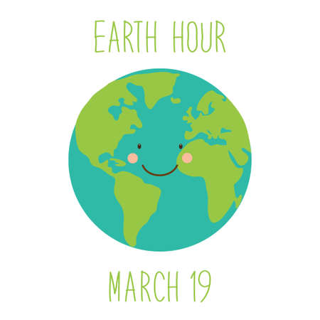 かわいい手描き地球の文字を笑顔で世界環境デー カード のイラスト素材 ベクタ Image かわいい手描き地球の文字を笑顔で世界環境デー カード のイラスト素材 ベクタ Image