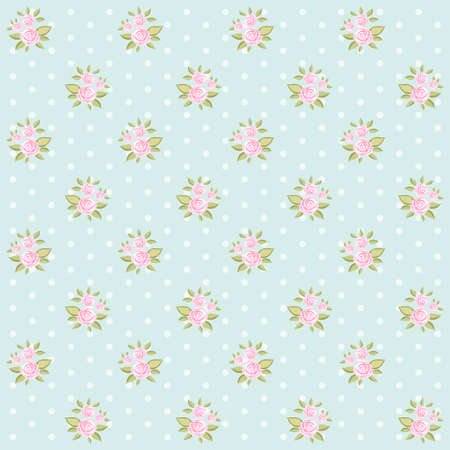 Cute Vintage Shabby Chic Floral Background For Your Decoration