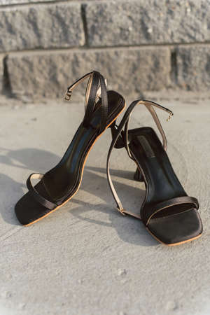 Hermosas Sandalias Mujer Dama Con Tacon Negro Hermosas Sandalias Mujer Dama Con Tacon Negro