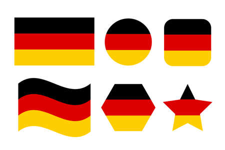 Germany flag simple illustration for independence day or election. simple icon for web
