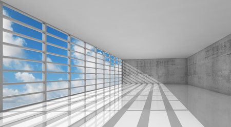 Modern Architecture Windows abstract modern architecture, empty white interior with windows Modern Architecture Windows abstract modern architecture, empty white interior with windows