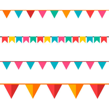 Party background with flags vector illustration. eps 10.