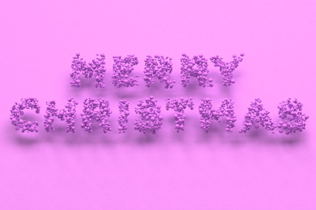 illustration merry christmas words from violet balls on violet background christmas sign 3d rendering illustration - Merry Christmas Words illustration merry christmas words from violet balls on violet background christmas sign 3d rendering illustration - Merry Christmas Words