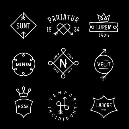 Collection Monochrome Hipster Vintage Line Label Logo Badge Royalty Free Cliparts Vectors And Stock Illustration Image 45351892 Collection Monochrome Hipster Vintage Line Label Logo Badge Royalty Free Cliparts Vectors And Stock Illustration Image 45351892