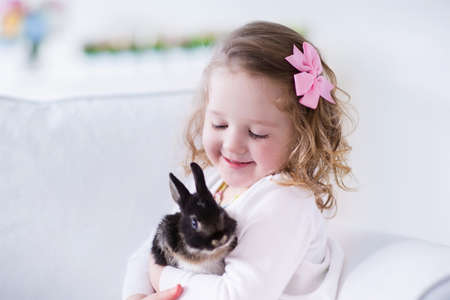 Le Petit Garcon Caresse Et Joue Avec Le Lapin Dans Le Zoo De La Mammifere Concept De Durabilite Amour De La Nature Respect Du Monde Et Amour Pour Les Animaux Ecologique Biologique