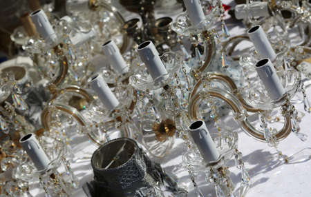 Old Antique Glass Chandelier And Crystal For Sale In Antiques old antique glass chandelier and crystal for sale in antiques market Stock Photo - 73584273 - Old Antique Glass Chandelier And Crystal For Sale In Antiques