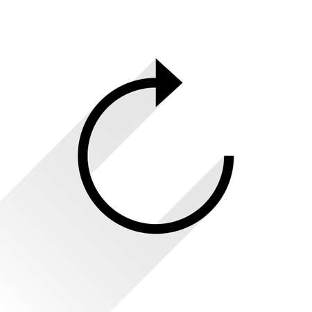 黒い矢印アイコン リロード リフレッシュ リセット リピート記号の回転灰色は 白い背景の上に長い影を Web ピクトグラム シンプルなプレーン フラット スタイル ベクトル イラスト グラフィック デザイン 8 Eps のイラスト素材 ベクタ Image 黒い矢印アイコン リロード リフレッシュ リセット リピート記号の回転灰色は 白い背景の上に長い影を Web ピクトグラム シンプルなプレーン フラット スタイル ベクトル イラスト グラフィック デザイン 8 Eps のイラスト素材 ベクタ Image