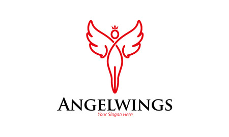 angel logo stock photos