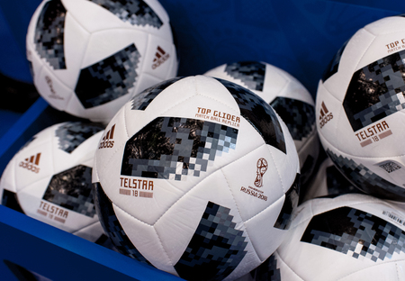 SWINDON, HET UK 18 NOVEMBER, 2017: Adidas Telstar Top SWINDON, HET UK 18 NOVEMBER, 2017: Adidas Telstar Top