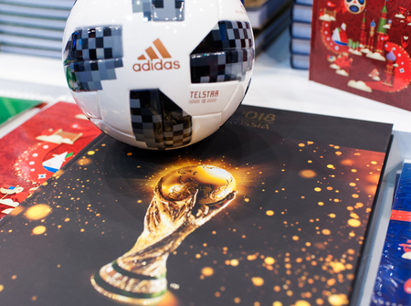 SWINDON, HET UK 18 NOVEMBER, 2017: Adidas Telstar Top SWINDON, HET UK 18 NOVEMBER, 2017: Adidas Telstar Top