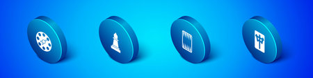 Set isometric twister game, backgammon board, mahjong pieces and chess icon. vector Vector Illustration