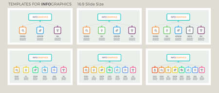 business hierarchy infographic organization charts with 3 4 organization charts