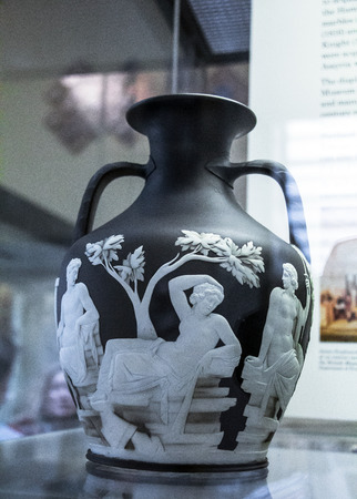 British Museum Portland Vase Is A Roman Cameo Glass Vase Which