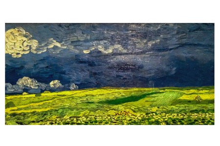 油絵 絵画 【空と雲の麦畑】 アメリカ通販ファッション 油絵 【空と雲の麦畑】 絵画 絵画 - 絵画