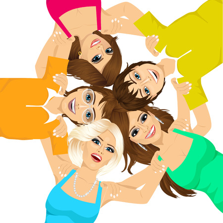 Five Friends Stock Vector Illustration and Royalty Free Five Friends Clipart
