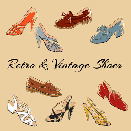 chaussure retro femme
