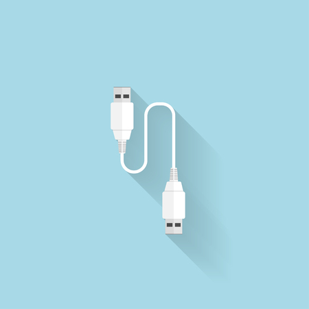 Web 用フラット Usb ケーブル アイコン のイラスト素材 ベクタ Image Web 用フラット Usb ケーブル アイコン のイラスト素材 ベクタ Image