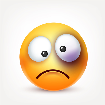Funny cartoon sad face | Poster