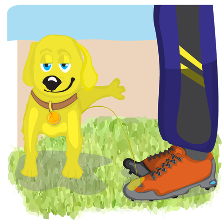 面白い漫画の犬が公園で放尿します のイラスト素材 ベクタ Image 面白い漫画の犬が公園で放尿します のイラスト素材 ベクタ Image