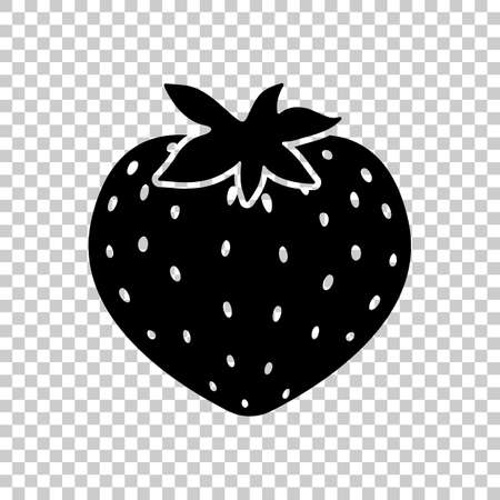 美しいシルエットのイチゴ アイコンのベクター イラスト のイラスト素材 ベクタ Image 美しいシルエットのイチゴ アイコンのベクター イラスト のイラスト素材 ベクタ Image