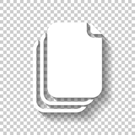 透明な背景に影を持つ紙ドキュメント アイコン のイラスト素材 ベクタ Image 透明な背景に影を持つ紙ドキュメント アイコン のイラスト素材 ベクタ Image