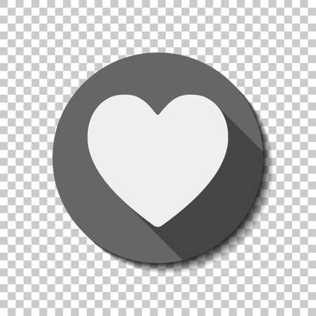 シンプルなハートアイコン 透明な背景に影付きの白いアイコン のイラスト素材 ベクタ Image シンプルなハートアイコン 透明な背景に影付きの白いアイコン のイラスト素材 ベクタ Image