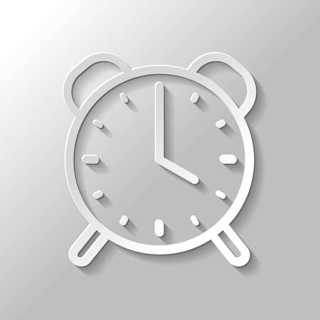 Vetores de Ícone De Relógio Despertador Estilo De Design Liso Simples Ícone Sobre Fundo Preto Página Do Web Site E Elemento De Design De Aplicativo Móvel e mais imagens de Acordar