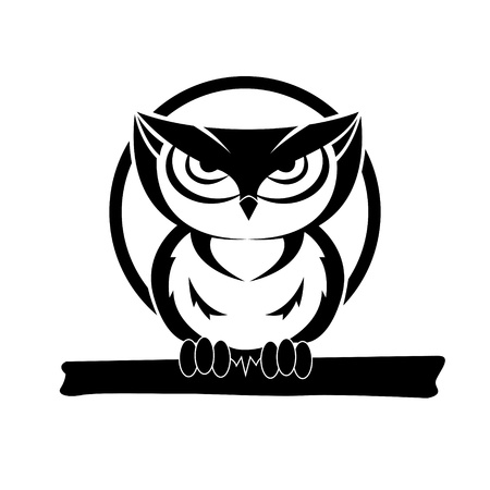 彼らの腹でモダンなパターン柄かわいいフクロウの すべての色は簡単に編集可能で オブジェクトがグループ解除し 編集が簡単 のイラスト素材 ベクタ Image
