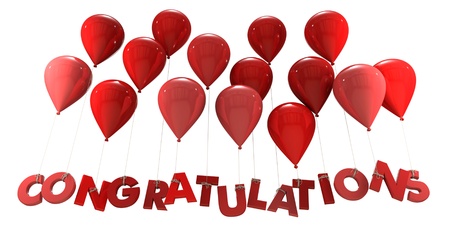 Intelligent bro ranked 18383809 3d rendering of a group of balloons with the word congratulations hanging from the strings in red sh?ver6 - Intelligent bro ranked