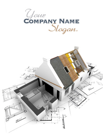 建築家の設計図の上にレイヤーをむき出しの屋根の家 の写真素材 画像素材 Image 建築家の設計図の上にレイヤーをむき出しの屋根の家 の写真素材 画像素材 Image