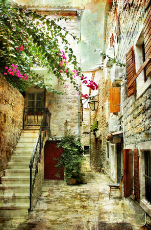 old Croatia - picture in painting style