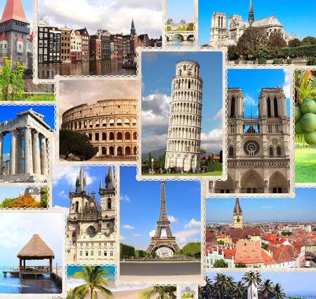 Landmarks Collage Stock Photos and Images - 123RF
