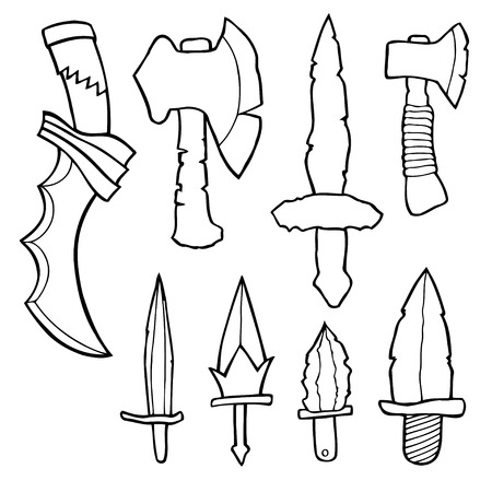 剣 斧 メイス 古代武器のセット ベクトルの図 のイラスト素材 ベクタ Image 剣 斧 メイス 古代武器のセット ベクトルの図 のイラスト素材 ベクタ Image