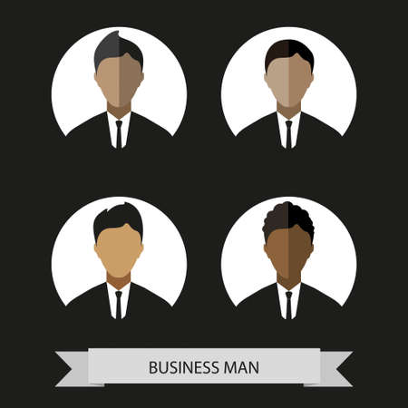 businessman silhouette avatar profile picture businessman vector