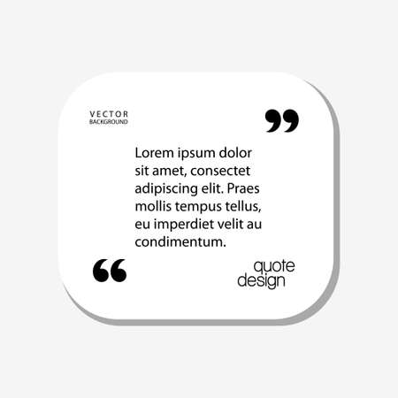 Modele De Cadres De Citation De Vecteur Numerique Modele Vierge Avec Icone De Conception D Informations Impression Citation Vide Style Plat Clip Art Libres De Droits Svg Vecteurs Et Illustration Image