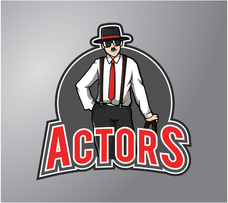 Actor with funny moustache