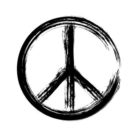 peace symbol icon vector. War and peace friendship pacifism. peace illustration - 56975677