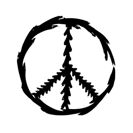 平和のシンボルのアイコン ベクトル 戦争と平和友好平和主義 平和の図のイラスト素材 ベクタ Image