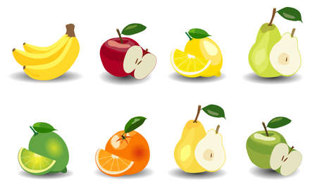 BC516 A5 Schablone Obst Apfel Birnen Kirschen Bananen