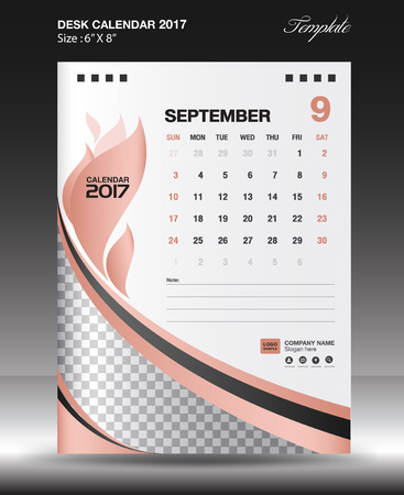 9 月卓上カレンダー 17 年サイズ縦型 6 X 8 インチ ビジネス パンフレット チラシ テンプレート 裸の背景 のイラスト素材 ベクタ Image 9 月卓上カレンダー 17 年サイズ縦型 6 X 8 インチ ビジネス パンフレット チラシ テンプレート 裸の背景 のイラスト素材 ベクタ Image
