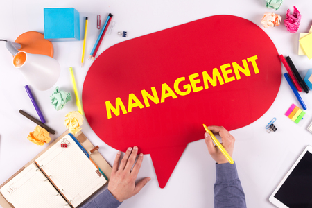 Business office announcement communication management concept Business office announcement communication management concept