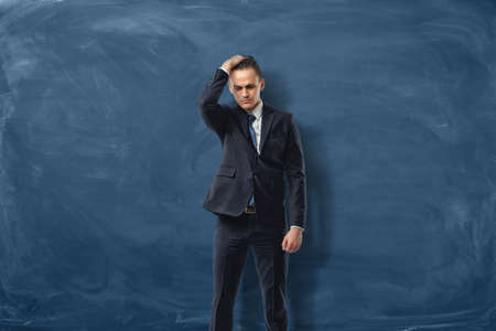 blue chalkboard background