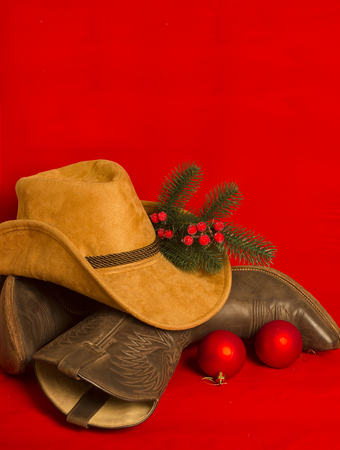 cowboy christmas hat