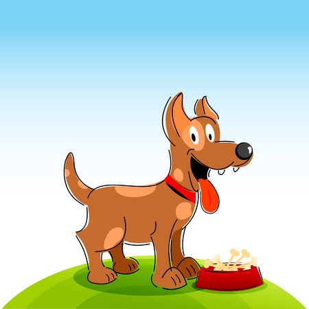 猫と犬のおもちゃや食べ物 のイラスト素材 ベクタ Image
