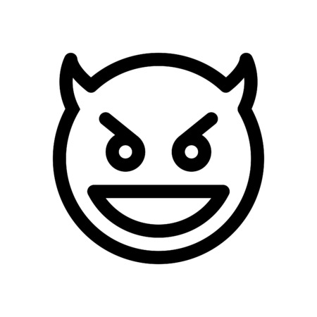 ニヤリと絵文字のイラスト素材 ベクタ Image