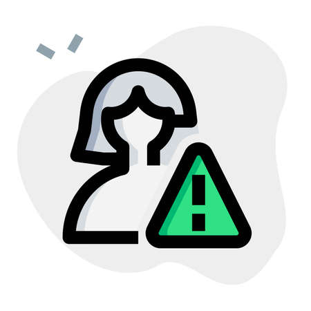 Warning with exclamation sign layout for online phishing scam