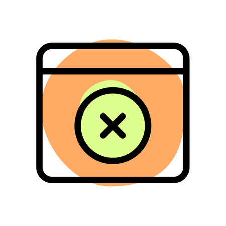 Landing page with stop or error symbol