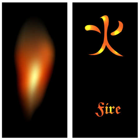 Poster Feuer Mit Den Japanischen Schriftzeichen Fur Wasser Vektor Illustration Lizenzfrei Nutzbare Vektorgrafiken Clip Arts Illustrationen Image