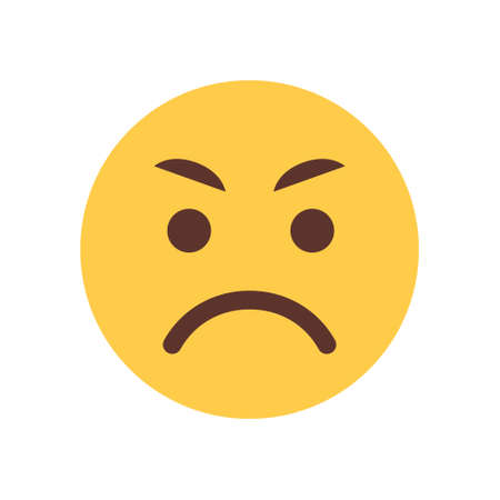 黄色の怒っている漫画顔絵文字人感情アイコン フラット ベクトル図 のイラスト素材 ベクタ Image 黄色の怒っている漫画顔絵文字人感情アイコン フラット ベクトル図 のイラスト素材 ベクタ Image