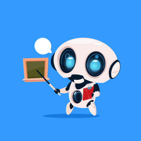 かわいいロボットのティーチング のイラスト素材 ベクタ Image かわいいロボットのティーチング のイラスト素材 ベクタ Image